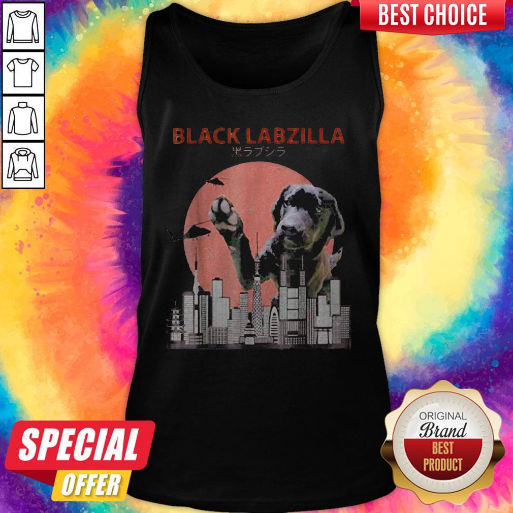 Nice Labrador Retriever Black Labzilla Shirt - Image 4