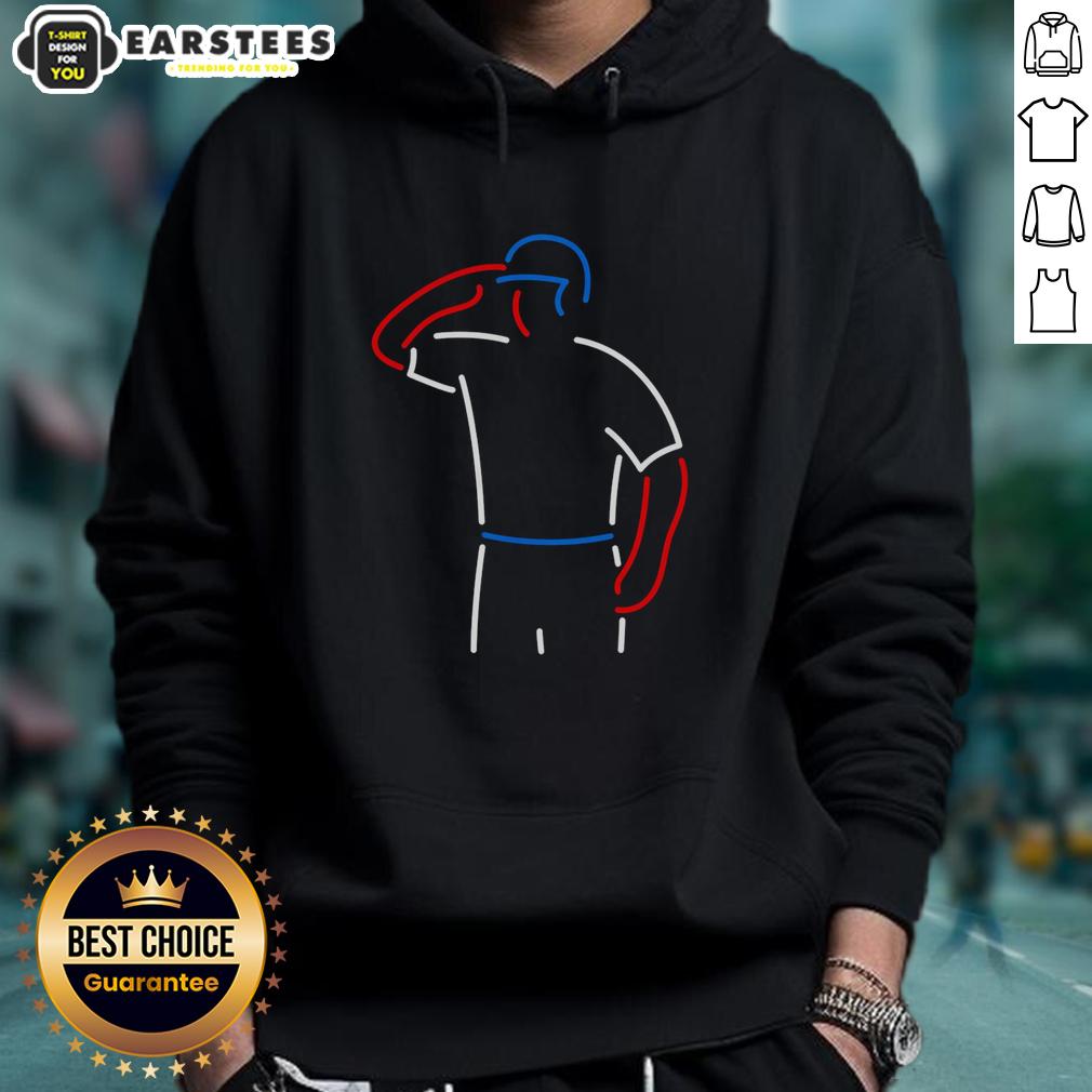 Awesome Neon Baseball Salute T-Shirt - Image 2