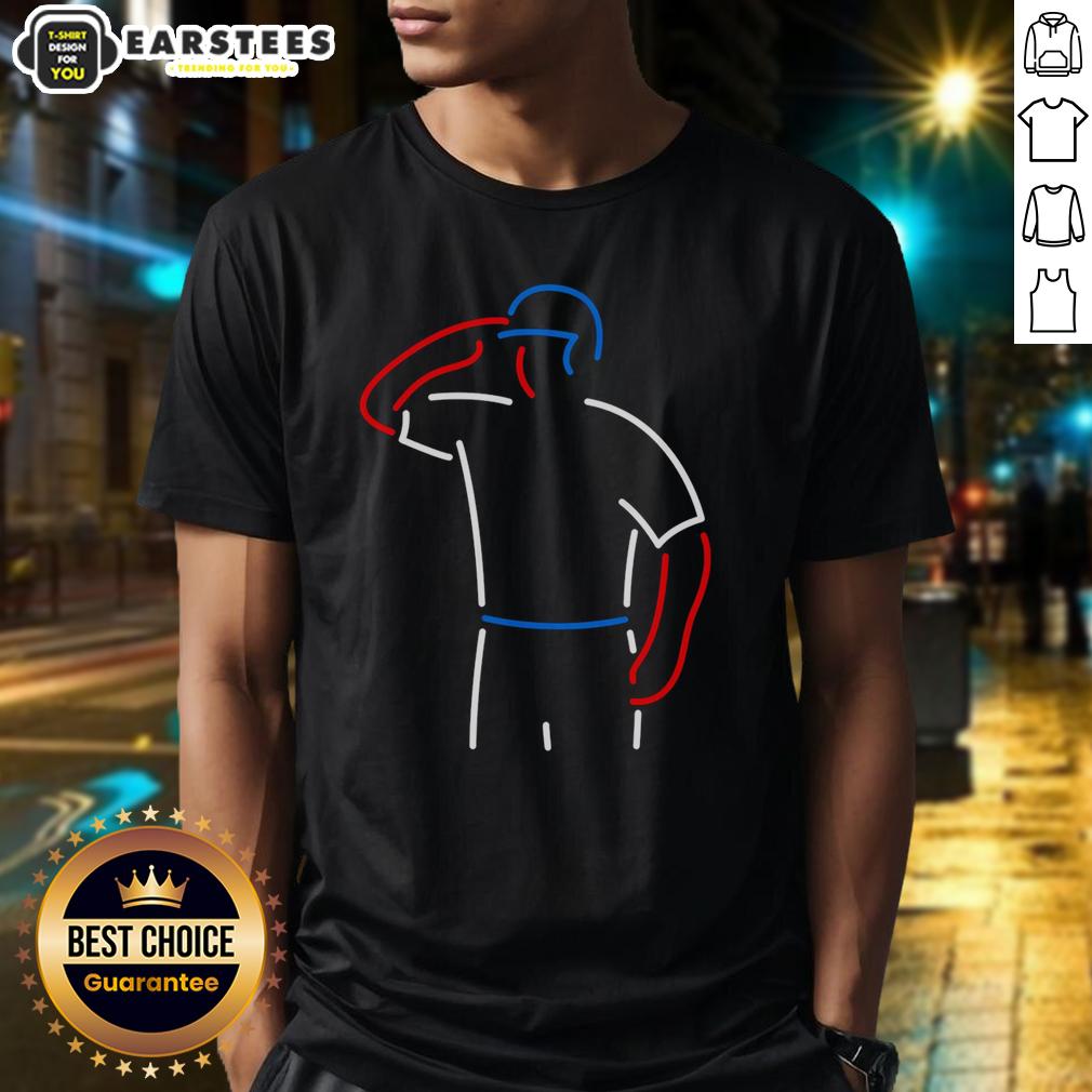 Awesome Neon Baseball Salute T-Shirt