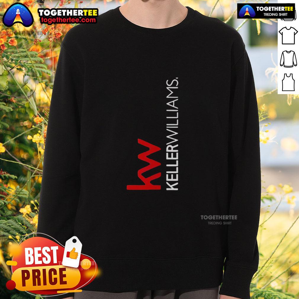 Good Women's Kw Full Logo Mixed Red And White Vertical T-Shirt - Image 5