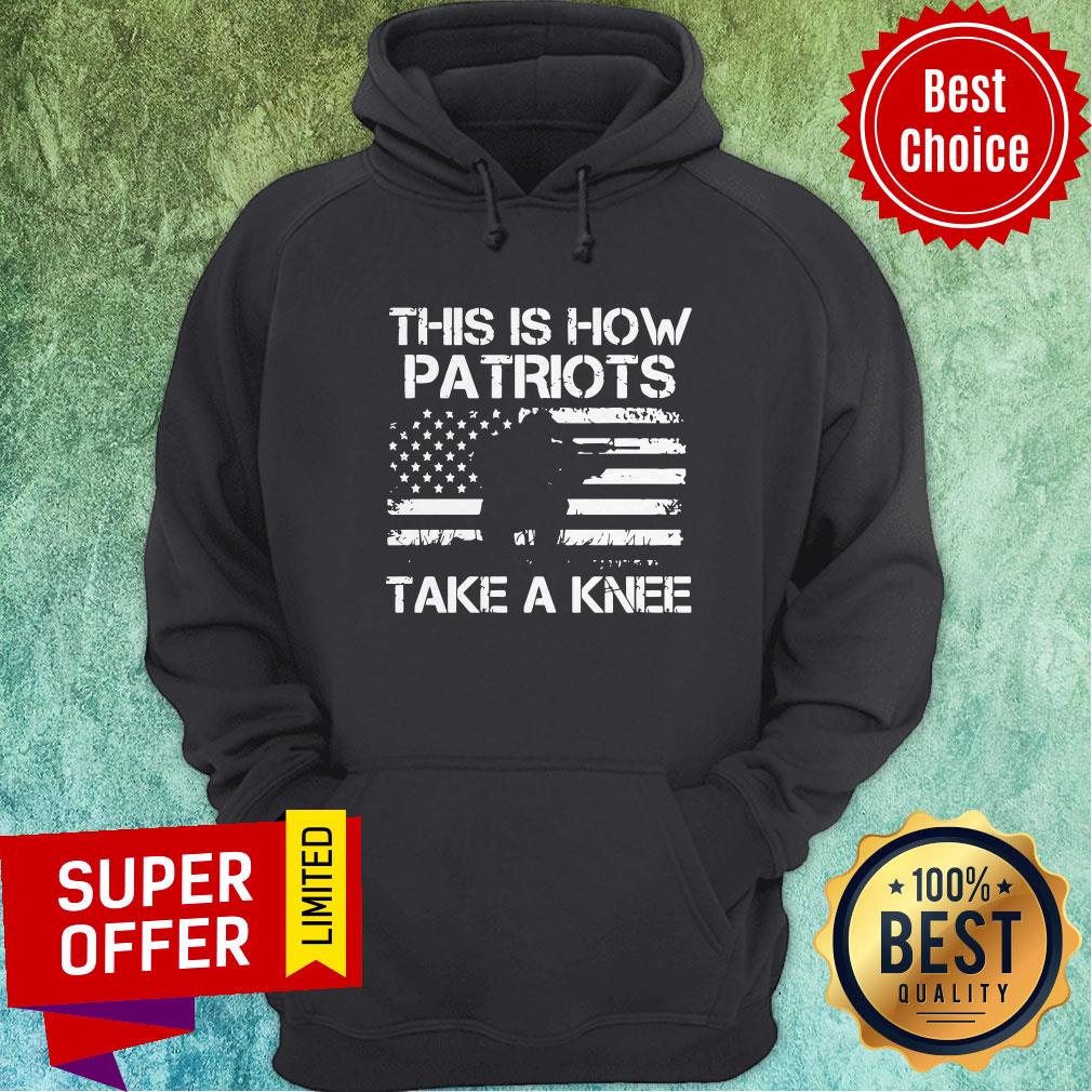 Nice America Flag This Is How Patriots Take A Knee Shirt - Image 3