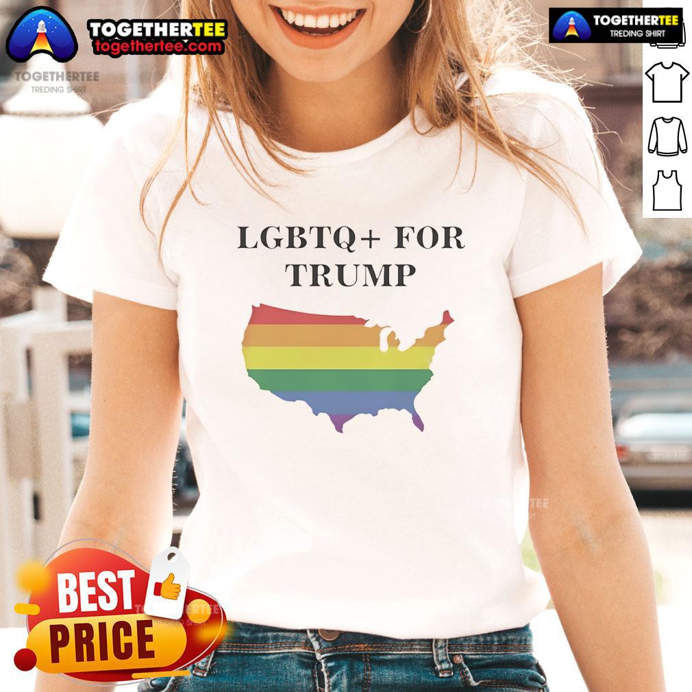 Premium LGBTQ For Trump State T-Shirt - Image 3