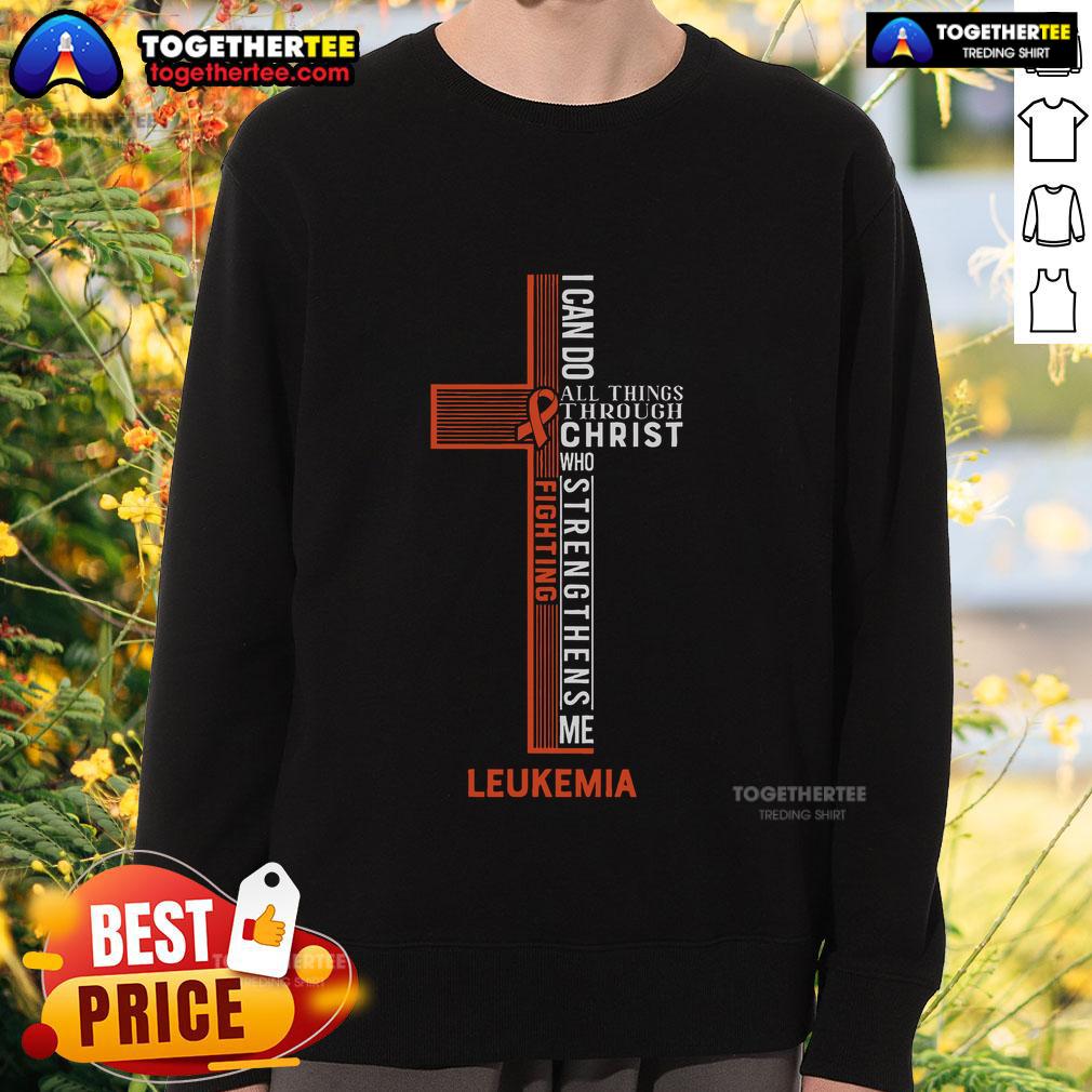 Top Leukemia Fight Cancer Ribbon T-Shirt - Image 5
