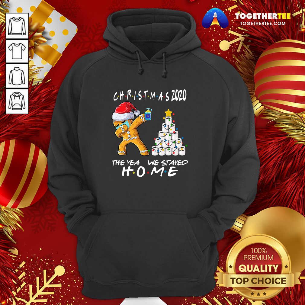 Hot Christmas 2020 The Year We Stayed Quarantine Gingerbread Wear Mask Toilet Paper Tree Shirt - Image 5