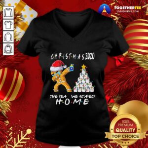 Alternative view of Hot Christmas 2020 The Year We Stayed Quarantine Gingerbread Wear Mask Toilet Paper Tree Shirt