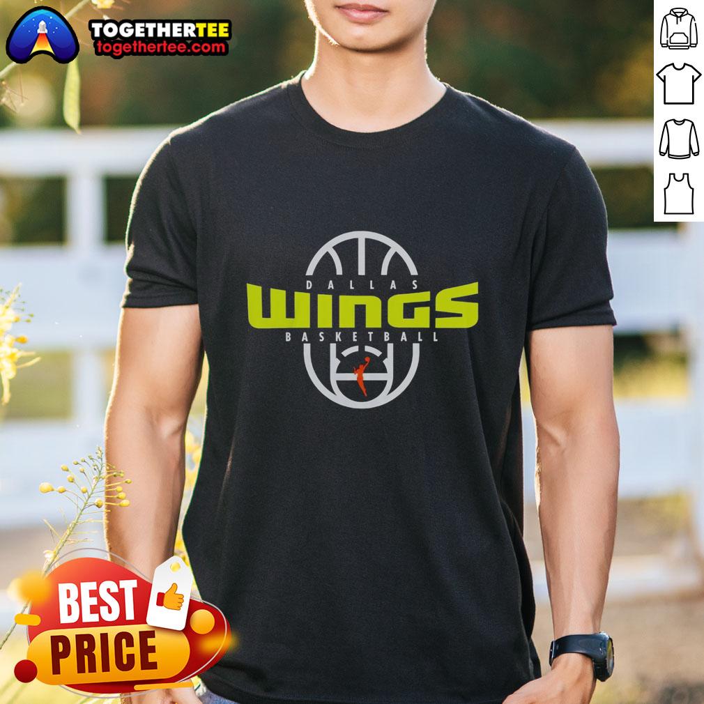 Pretty Dallas Wings Basketball 2026 On-Court Authentic Practice Logo T-Shirt