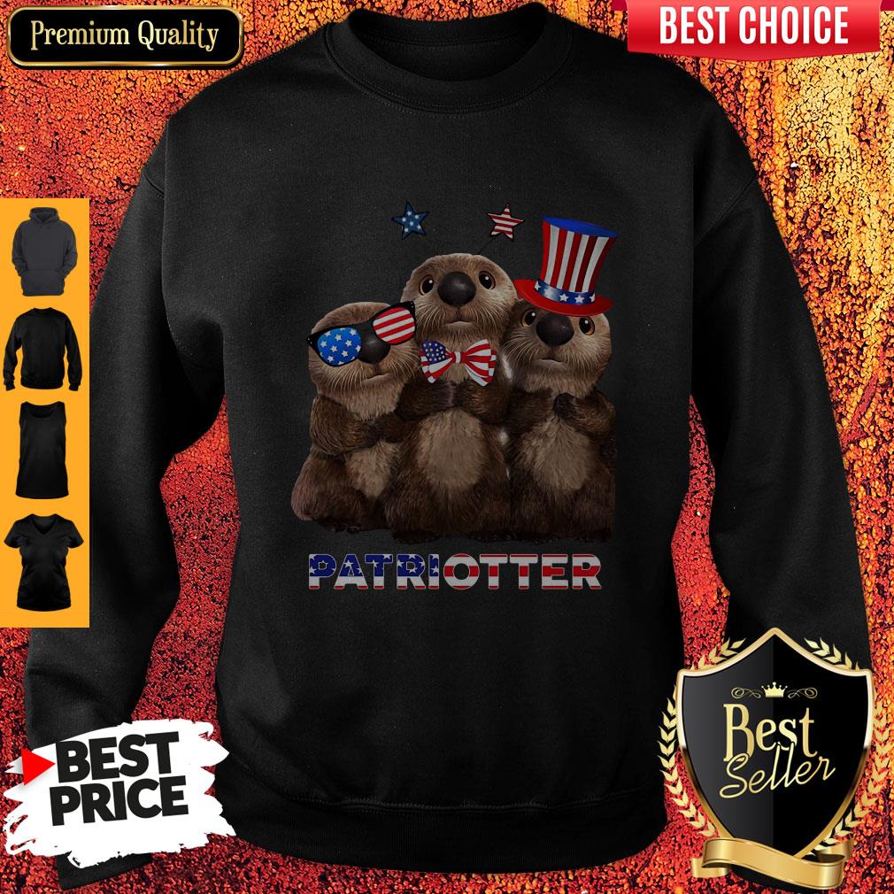 Independence Day Otter Patriotter Shirt - Image 4