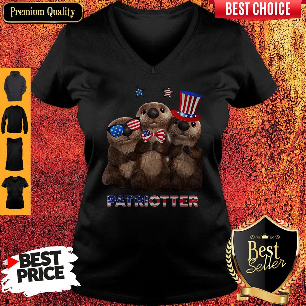 Independence Day Otter Patriotter Shirt - Image 2