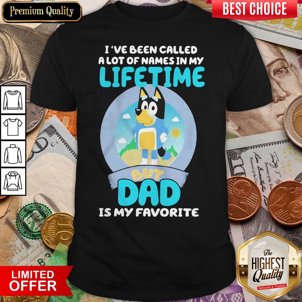 Nice Bluey Bandit I’ve Been Called A Lot Of Names In My Lifetime But Dad Is My Favorite Shirt