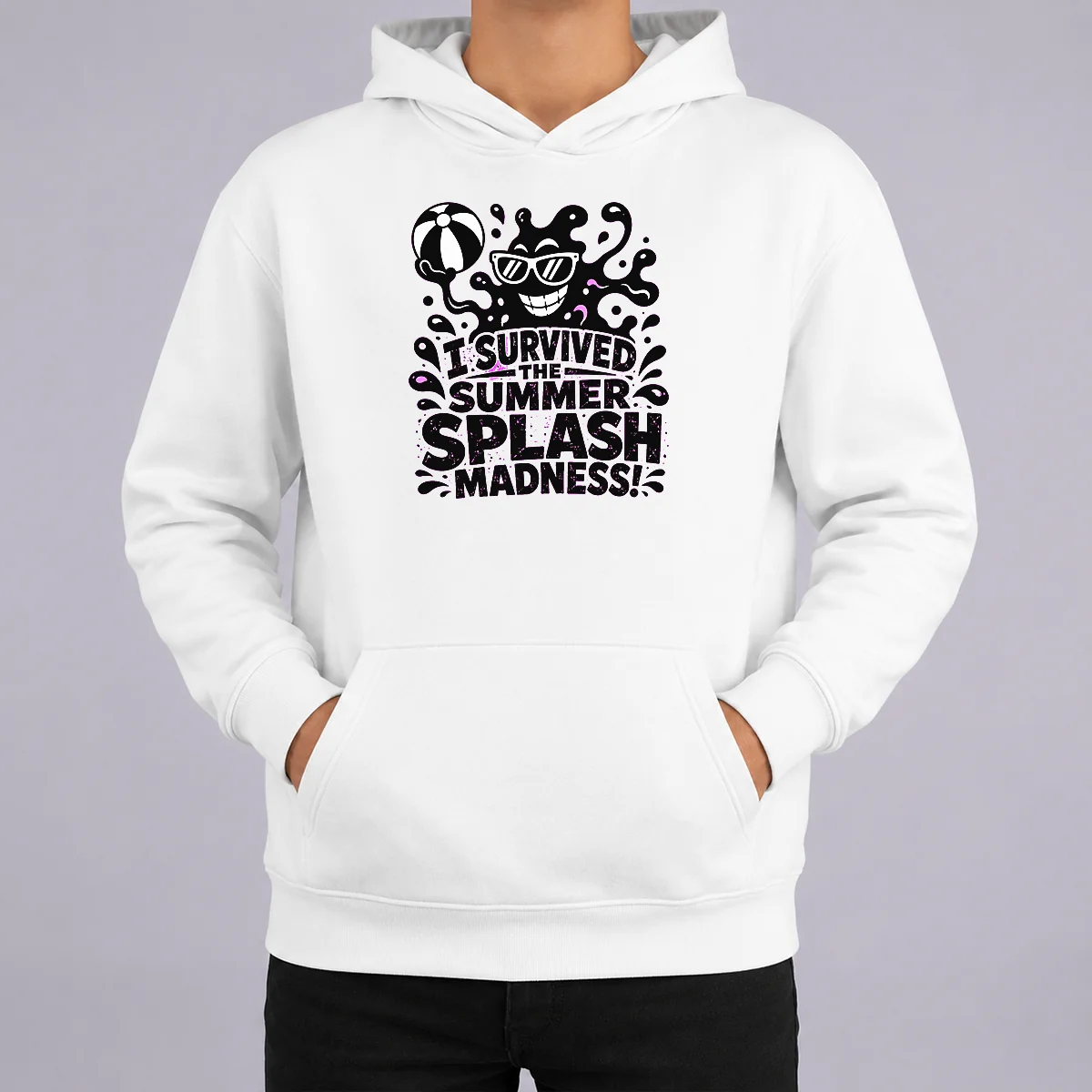 Funny Summer Splash Amoeba Silhouette Shirt - Image 5