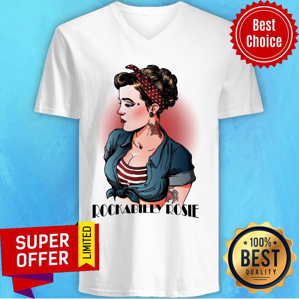 Rockabilly Rosie Woman Day Of The Dead Shirt - Image 2