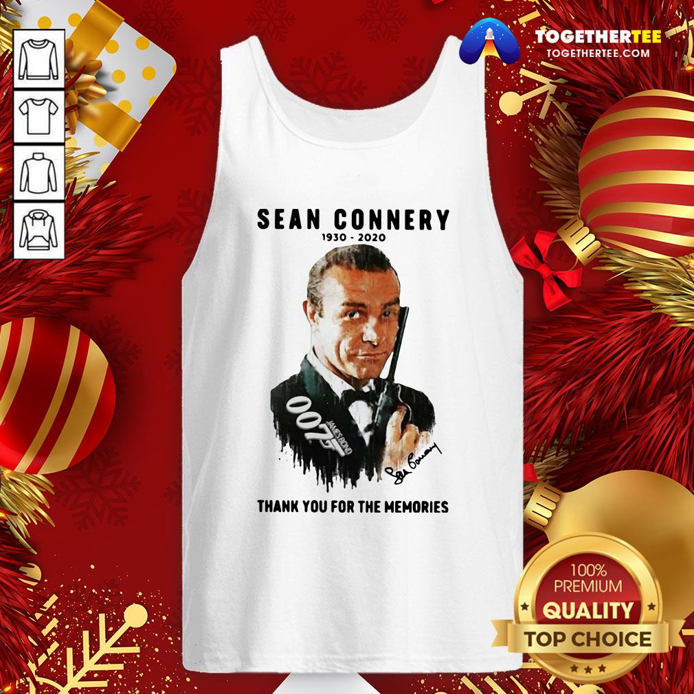 Great Sean Connery 007 1930 2020 Signature Thank You For The Memories Shirt - Image 3