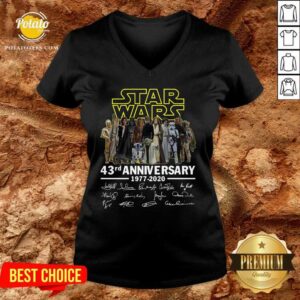 Alternative view of Awesome Star Wars 43rd Anniversary 1977 2020 Signatures Shirt
