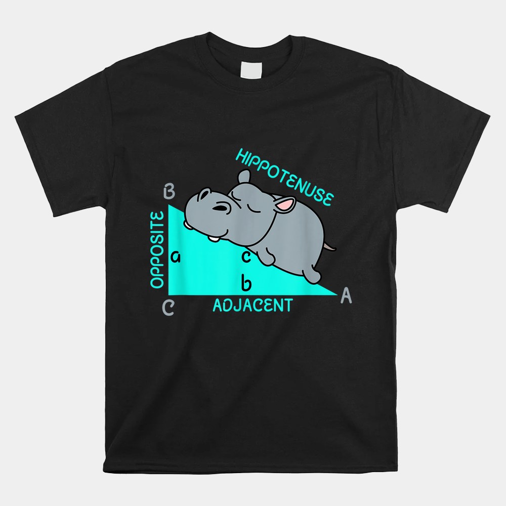 Hippotenuse Math Mathematics Teacher Joke Fun Saying Shirt - Image 4