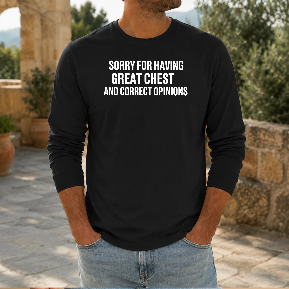 Pretty Sorry For Having Great Chest And Correct Opinion Shirt - Image 5
