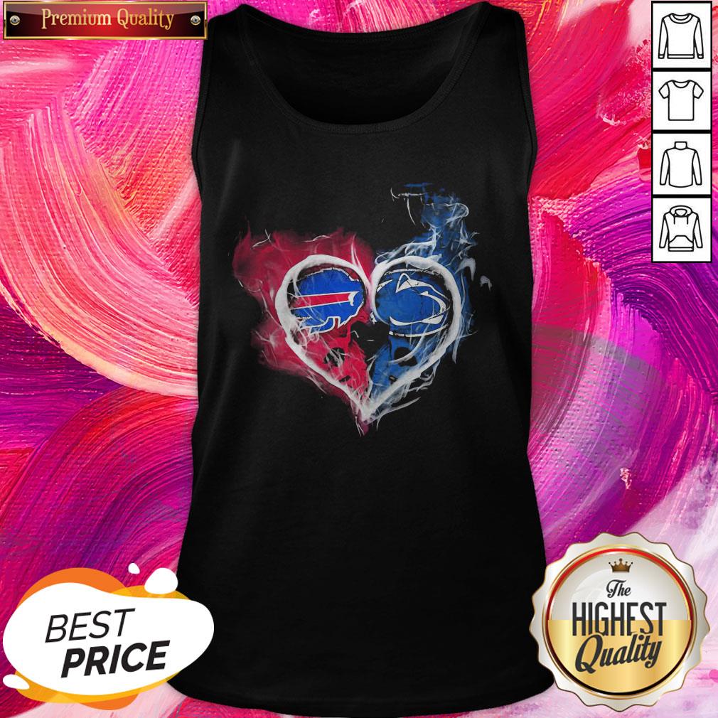 Buffalo Bills NFL And Penn State Nittany Lions Heart Fire Shirt - Image 5