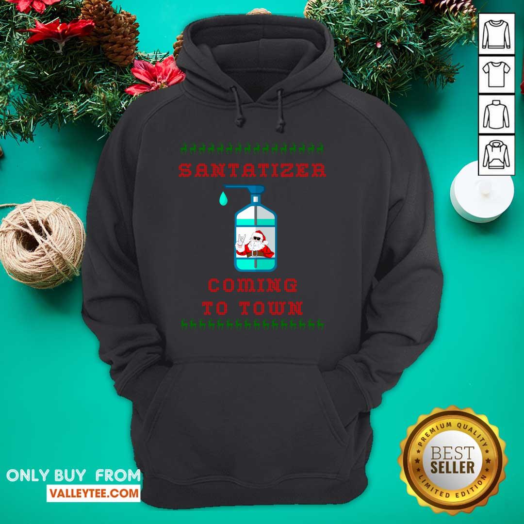 Fantastic SaniTizer Coming To Town Ugly Christmas Shirt - Image 4