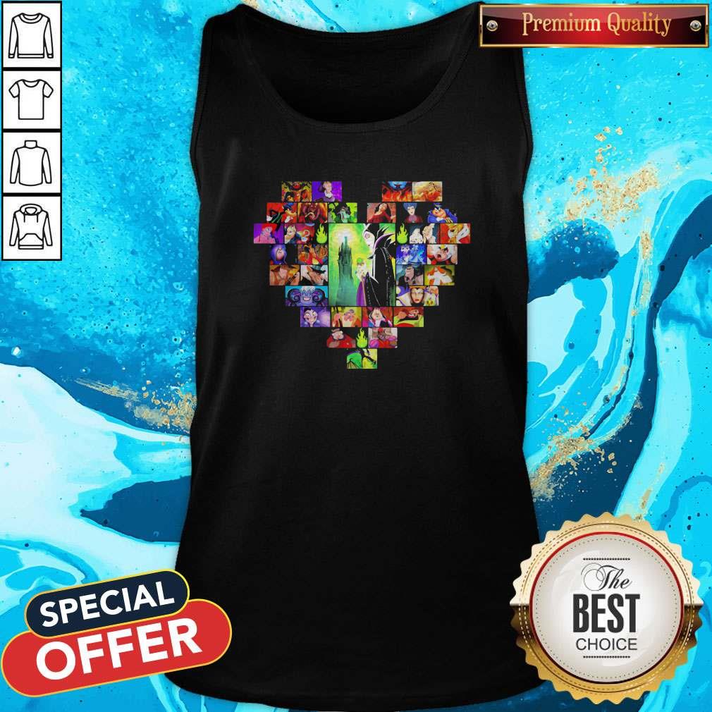 Maleficent Cartoon Heart Happy Halloween Premium Nice Shirt - Image 5
