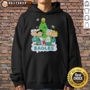 Alternative view of Original Peanuts Characters X Philadelphia Eagles Chrismas T-Shirt