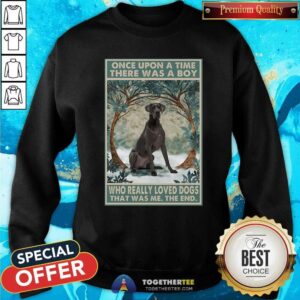 Alternative view of Official Great Dane Once Upon A Time Boy Vertical Poster Shirt