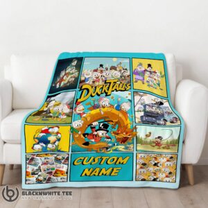 Alternative view of Awesome Disney Ducktales Cartoon Collage Blanket Fleece Customized Blanket