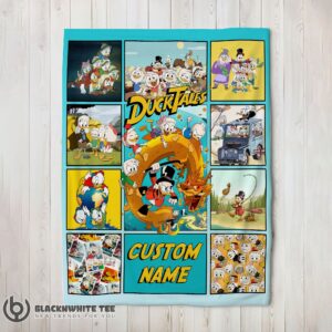 Awesome Disney Ducktales Cartoon Collage Blanket Fleece Customized Blanket