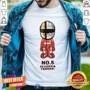Great Scuderia Ferrari Kids 2017 Sebastian Vettel Driver T-Shirt