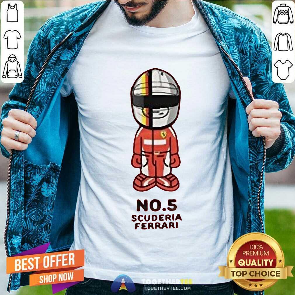 Great Scuderia Ferrari Kids 2017 Sebastian Vettel Driver T-Shirt