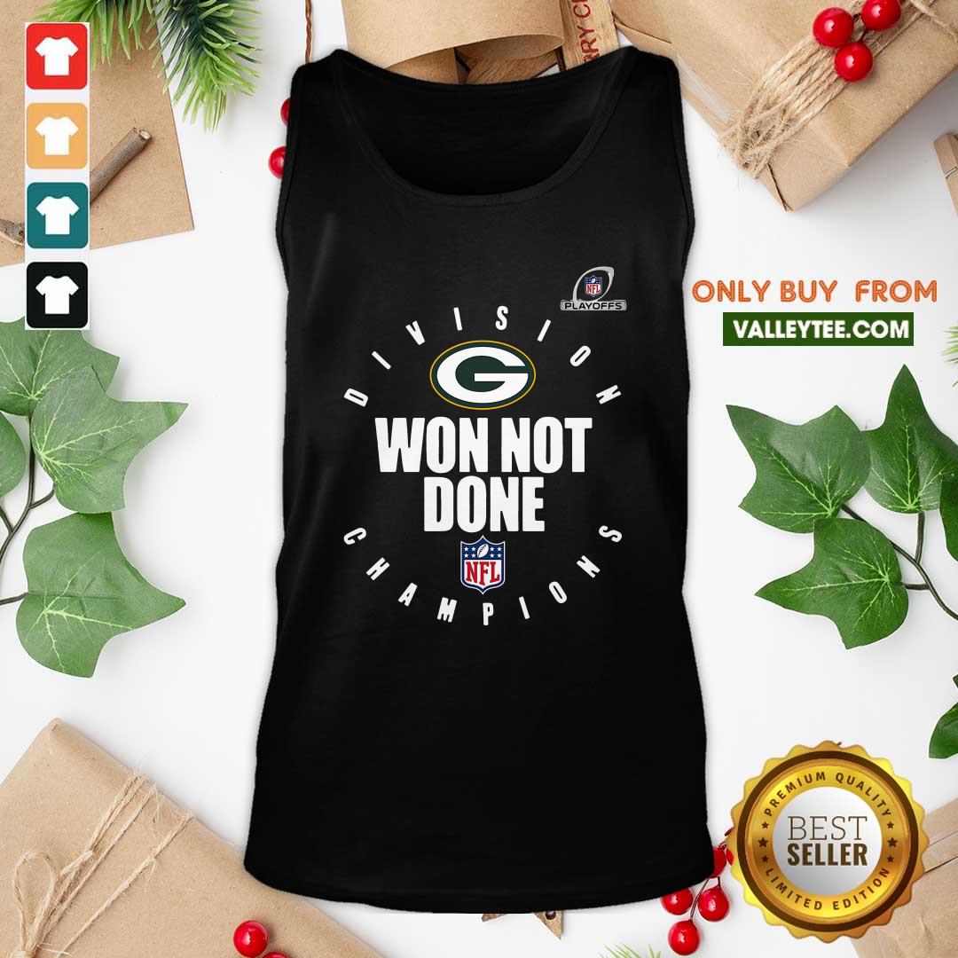 Hot Nfl Playoffs 2020 Won Not Done Division Champions Green Packers Shirt - Image 4