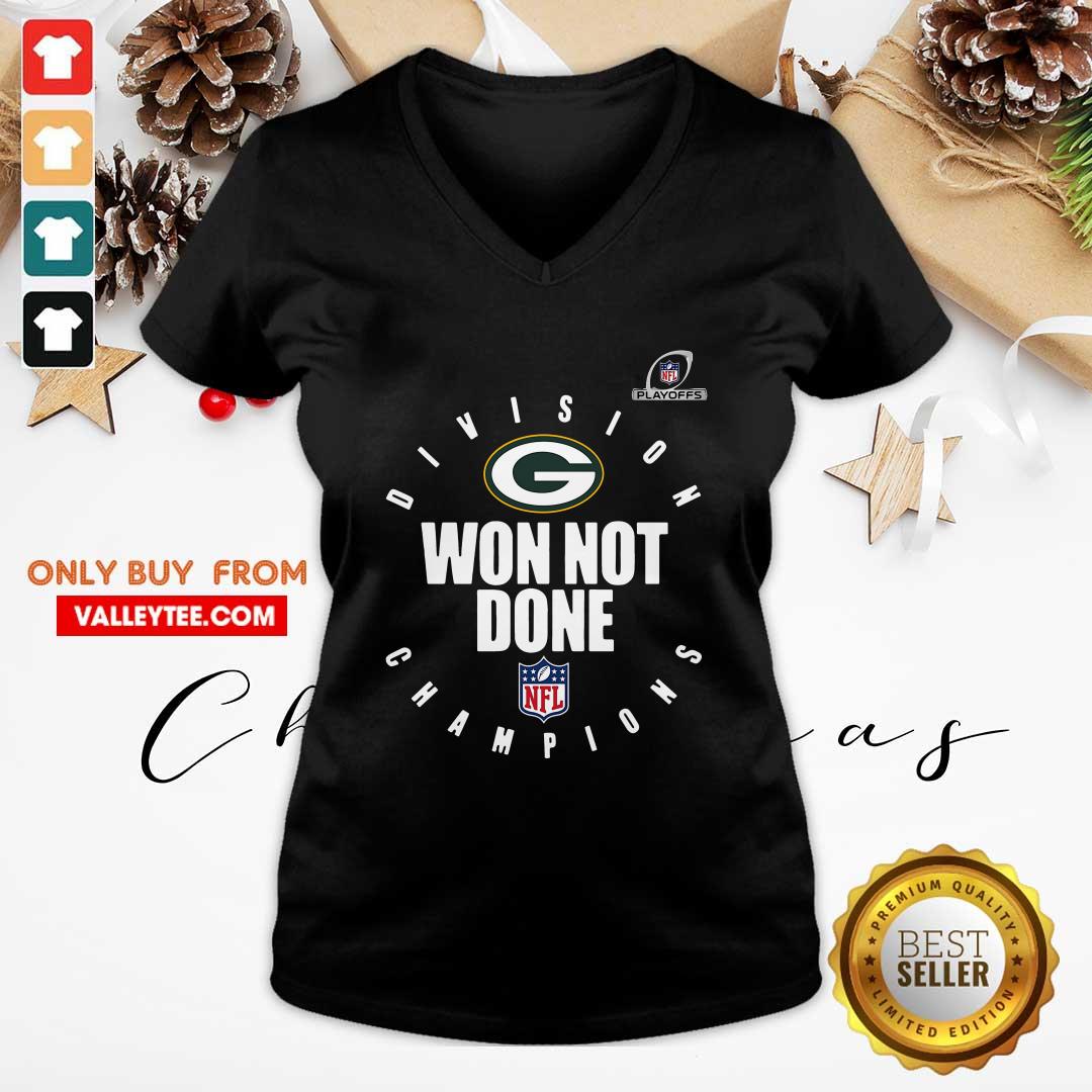 Hot Nfl Playoffs 2020 Won Not Done Division Champions Green Packers Shirt - Image 3