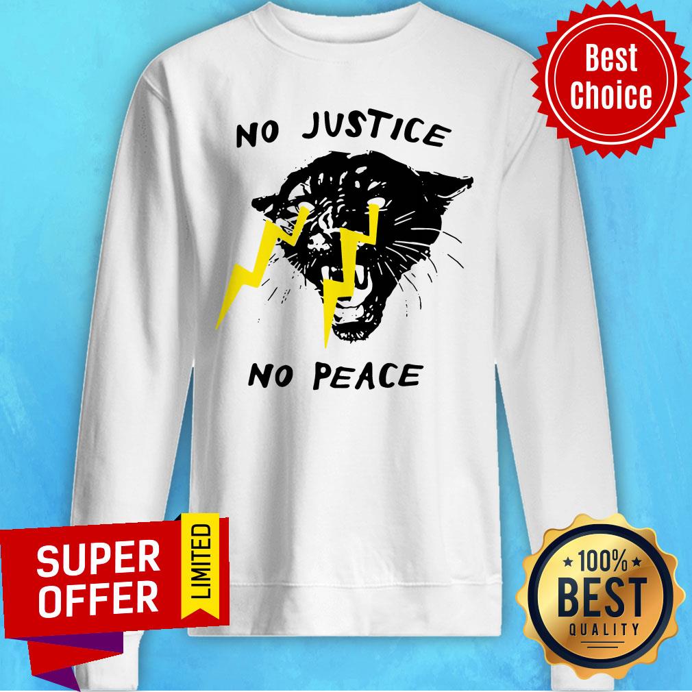 Nice No Justice No Peace Panther Shirt - Image 2