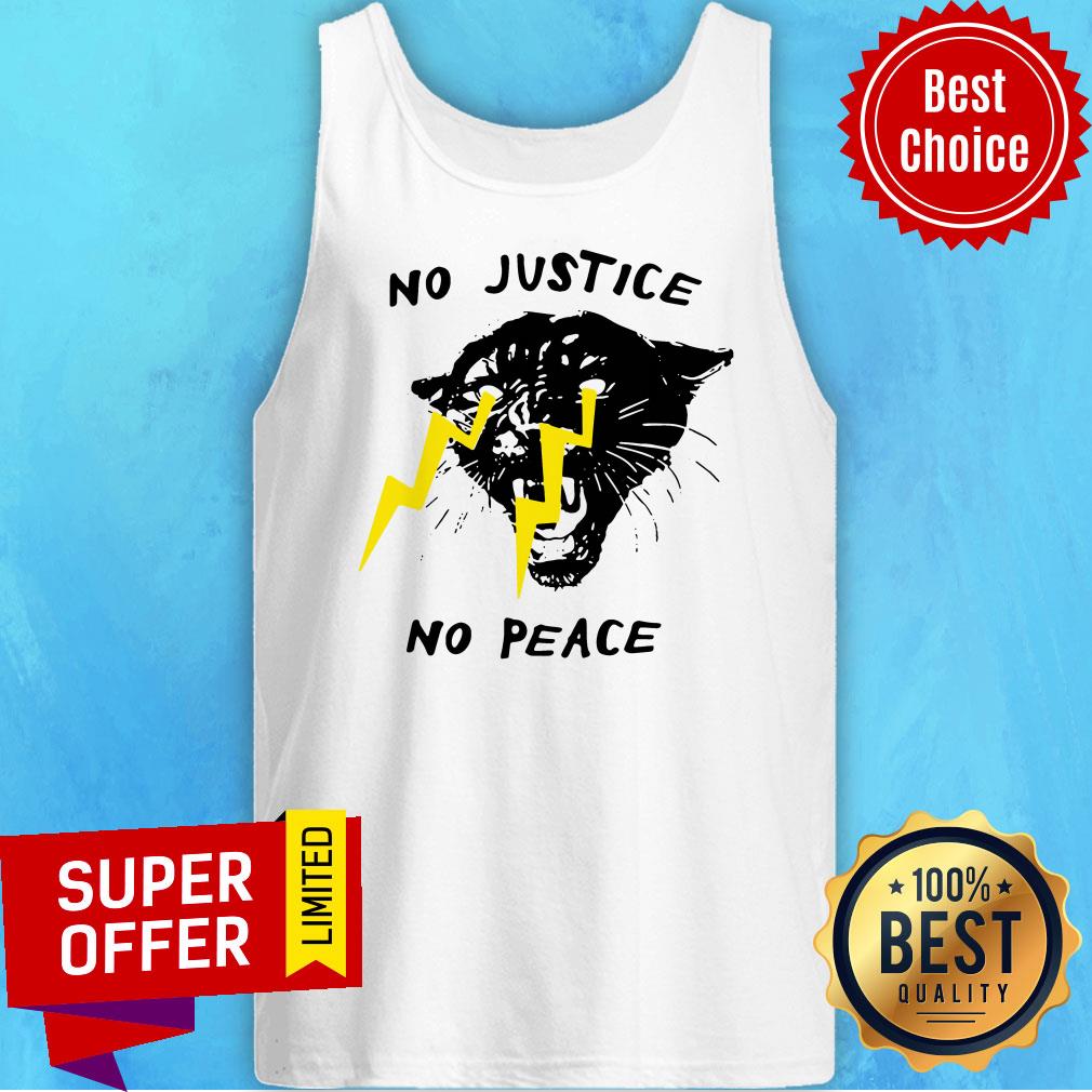 Nice No Justice No Peace Panther Shirt - Image 5