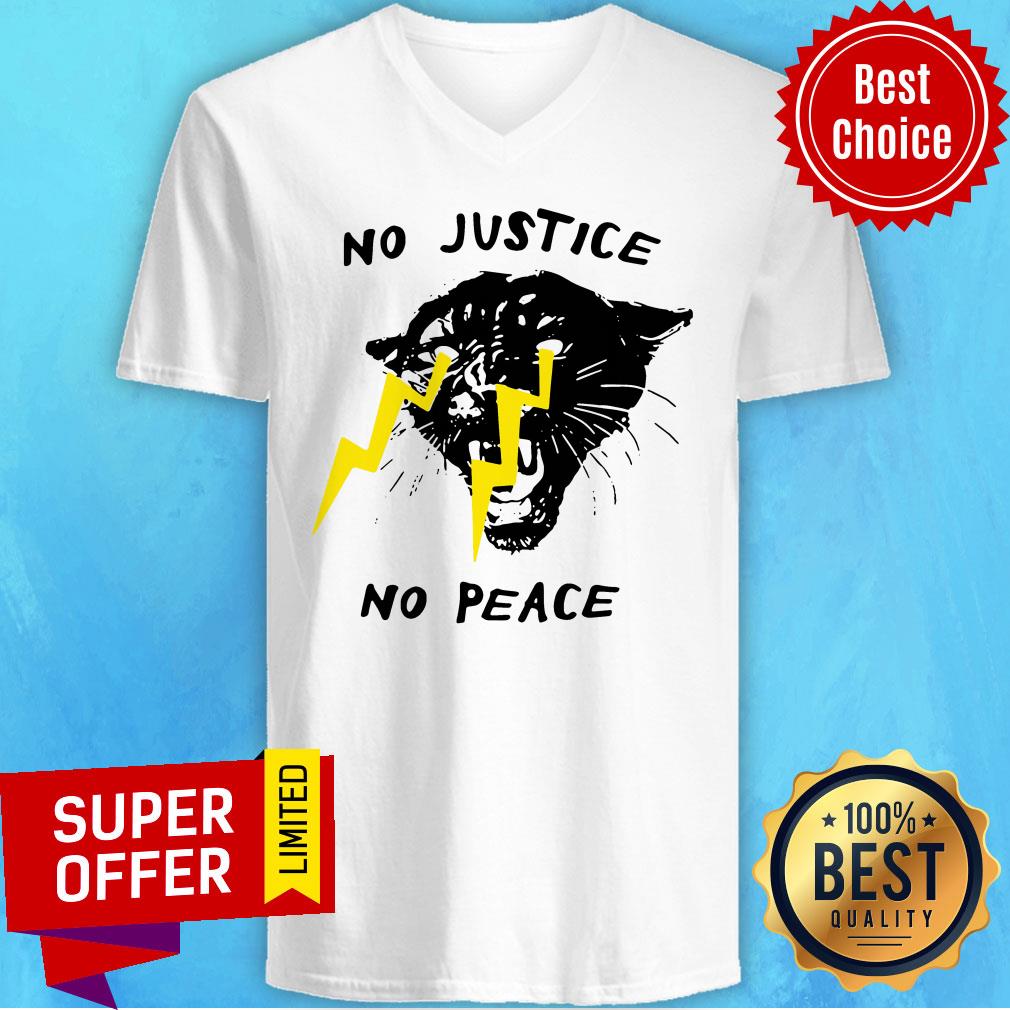Nice No Justice No Peace Panther Shirt - Image 4