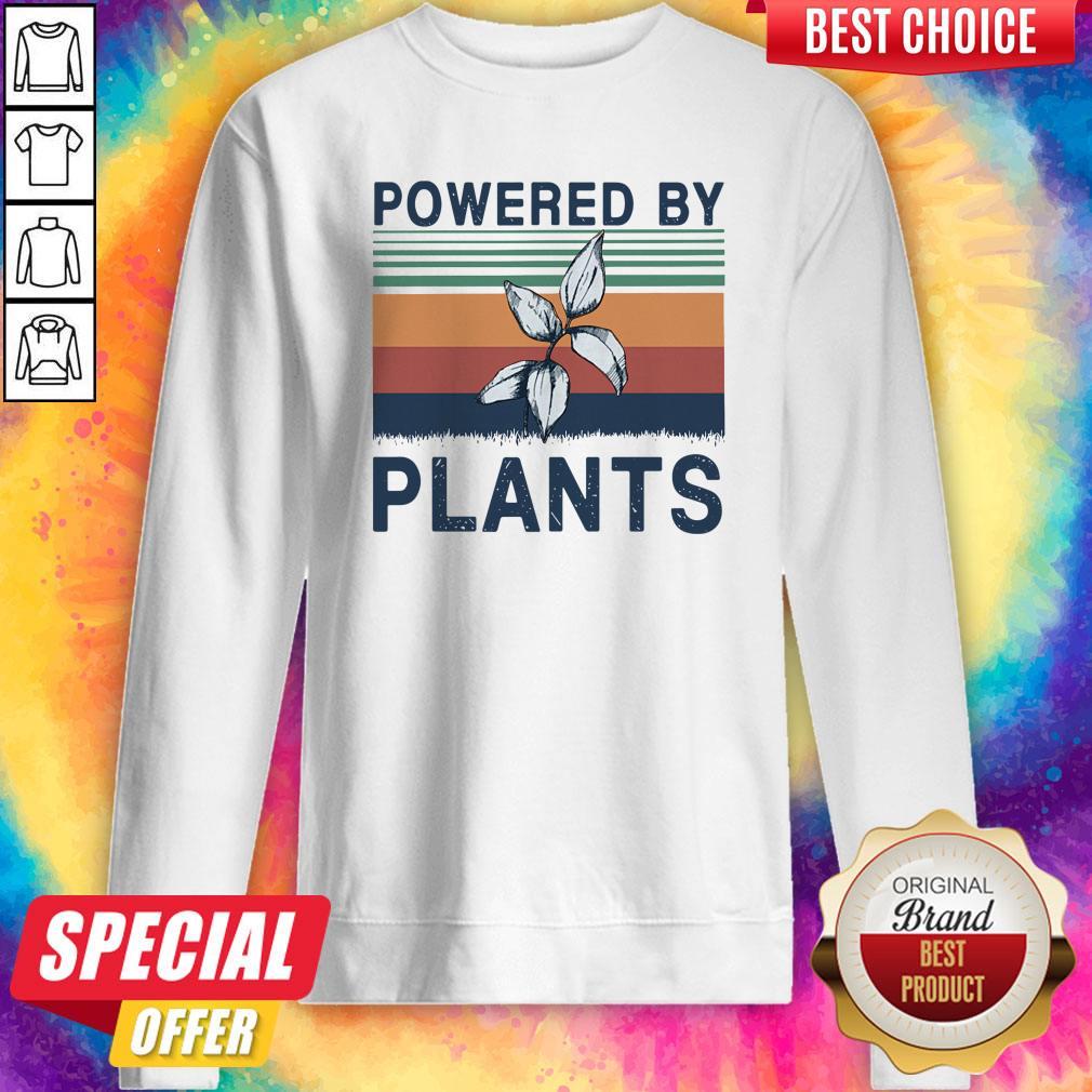 Official Powered By Plants Vintage Shirt - Image 2