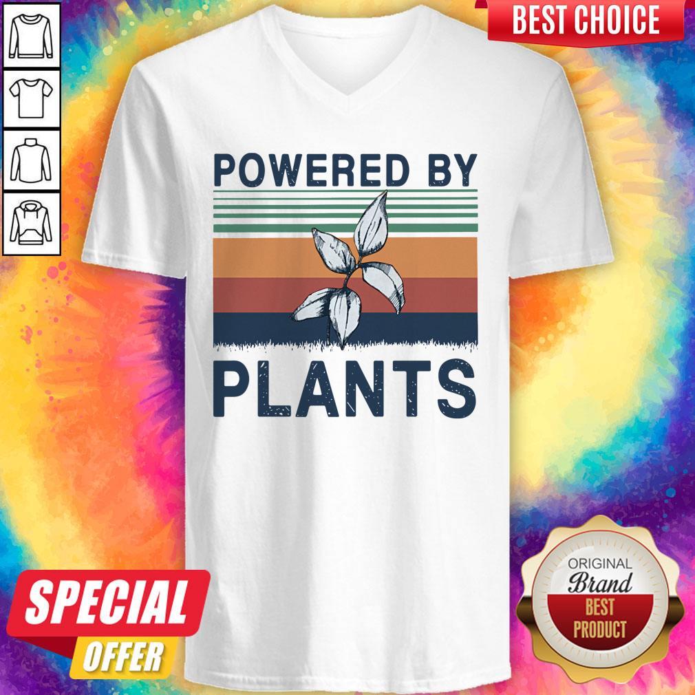 Official Powered By Plants Vintage Shirt - Image 3
