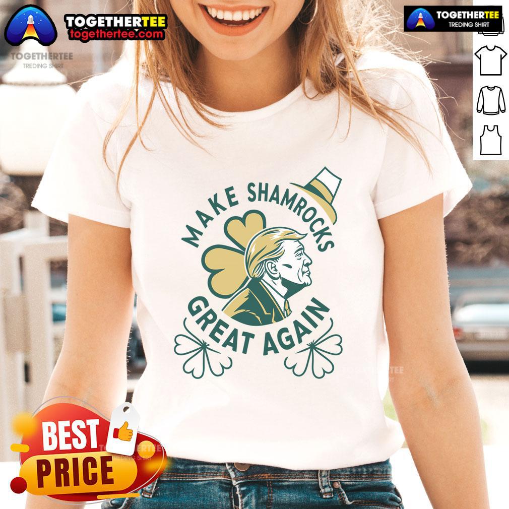 Official Make Shamrocks Great Again Trump T-Shirt - Image 3