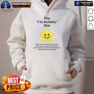 Alternative view of Official The I'm Autistic Star T-Shirt
