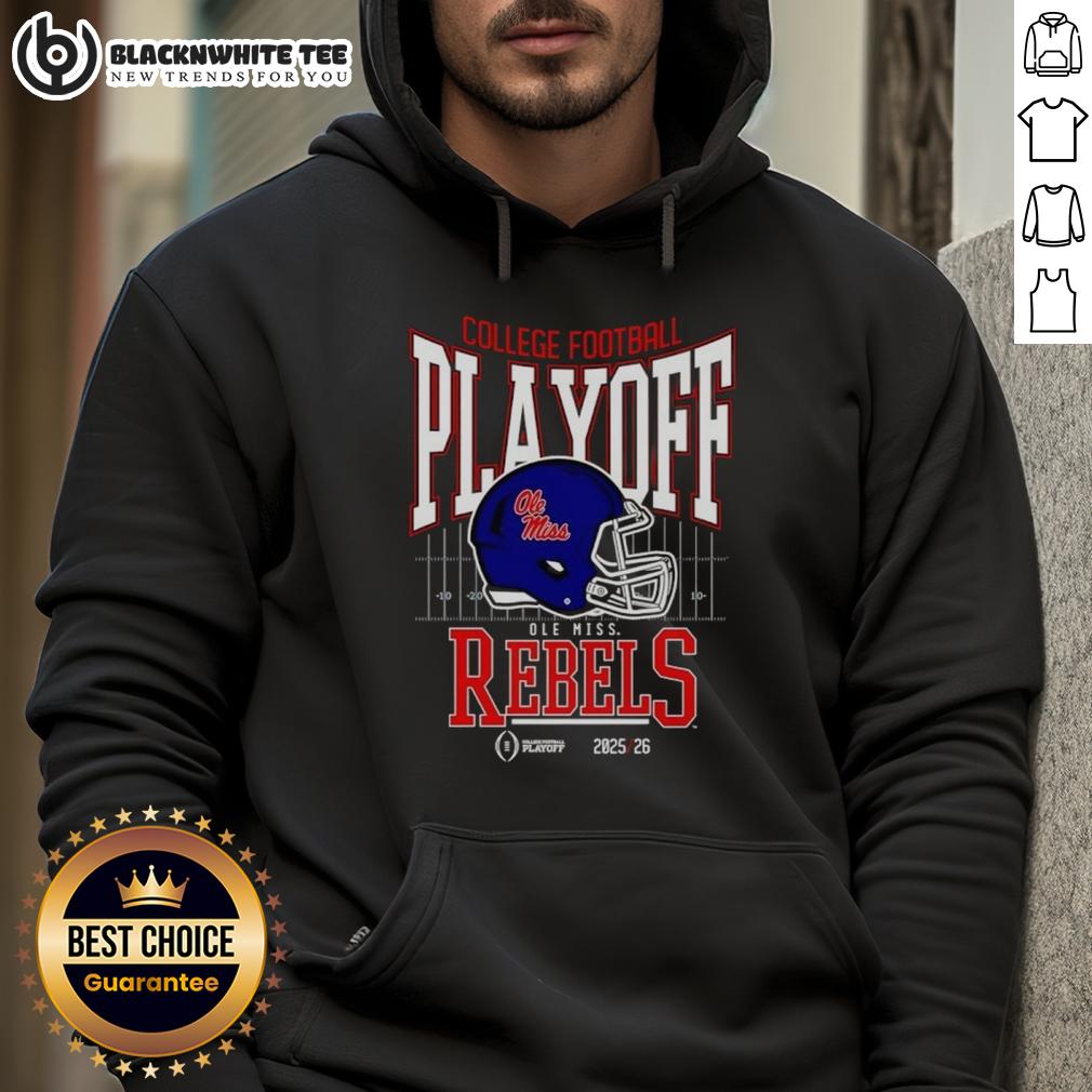 Original Ole Miss Rebels 2025-2026 College Football Playoff Bound Helmet T-Shirt - Image 2
