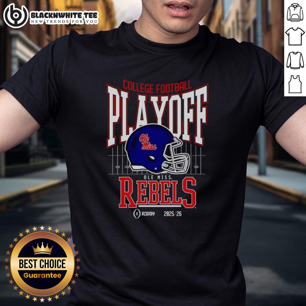Original Ole Miss Rebels 2025-2026 College Football Playoff Bound Helmet T-Shirt