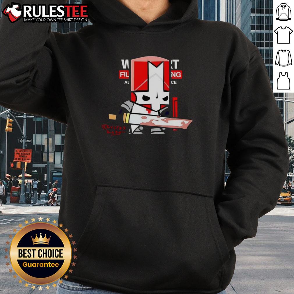 Good Castle Crashers Red Knight Sketch Revived T-Shirt - Image 2