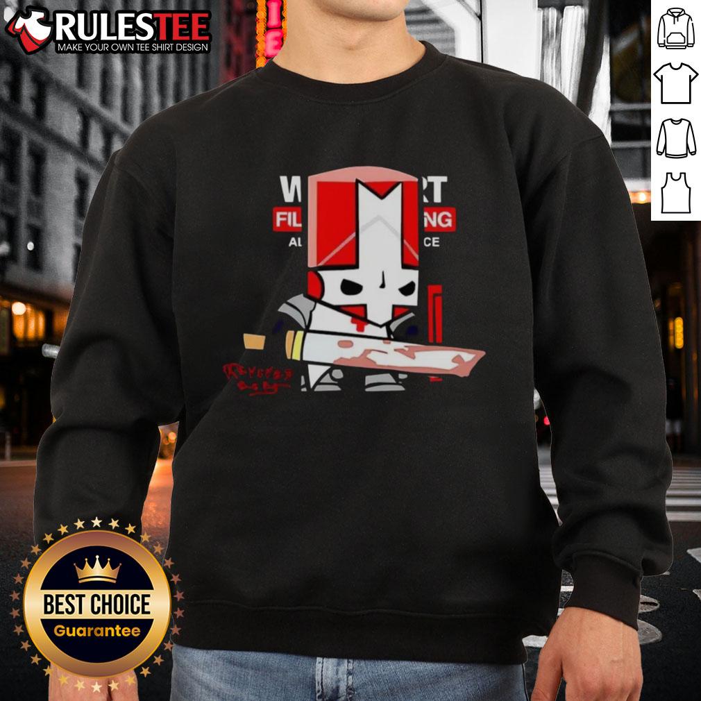 Good Castle Crashers Red Knight Sketch Revived T-Shirt - Image 5