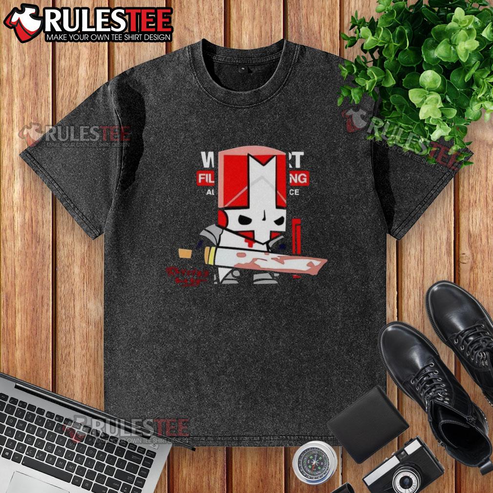 Good Castle Crashers Red Knight Sketch Revived T-Shirt - Image 6