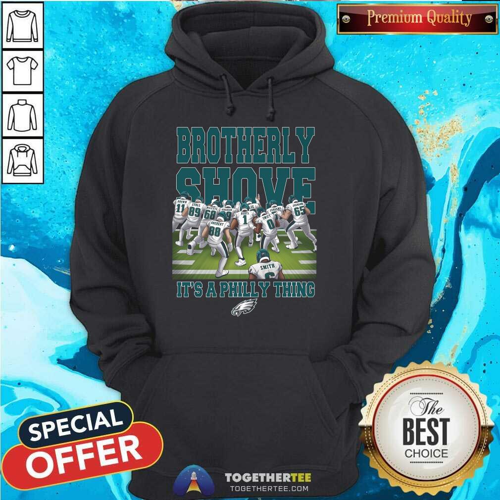 Nice Philadelphia Eagles Brotherly Shove Haters Gonna Hate T-Shirt - Image 5
