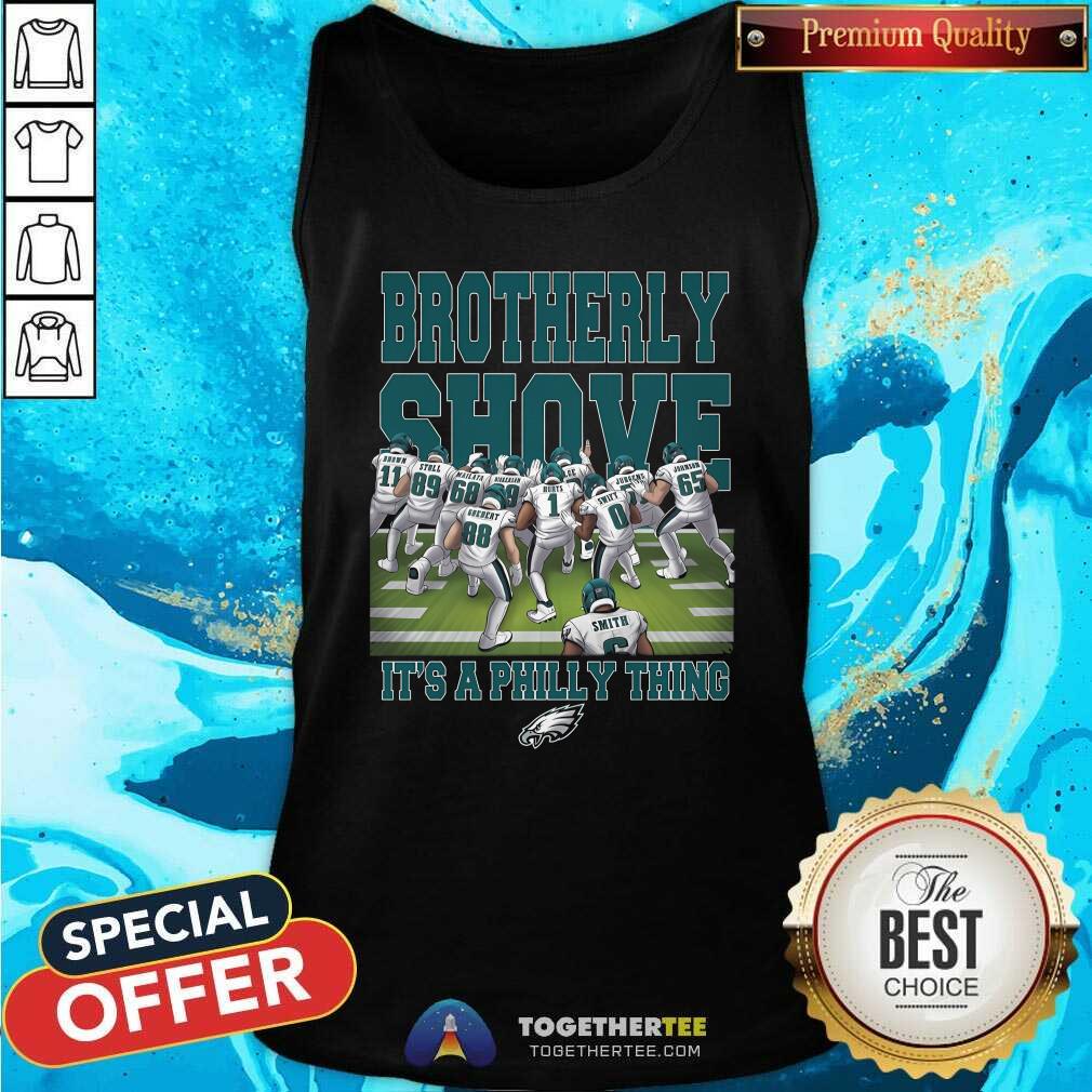 Nice Philadelphia Eagles Brotherly Shove Haters Gonna Hate T-Shirt - Image 3