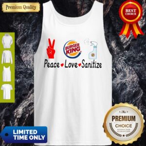 Alternative view of Burger King Peace Love Sanitize Shirt