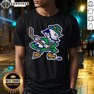 Awesome Notre Dame Fighting Irish Hockey Leprechaun T-Shirt