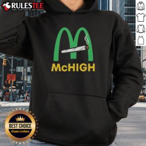 Alternative view of Funny McHIGH McDonald's Cigarette T-Shirt