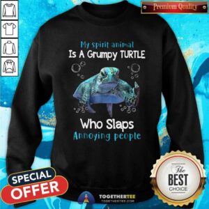 Alternative view of Top My Spirit Animal Is A Grumpy Turtle Shirt