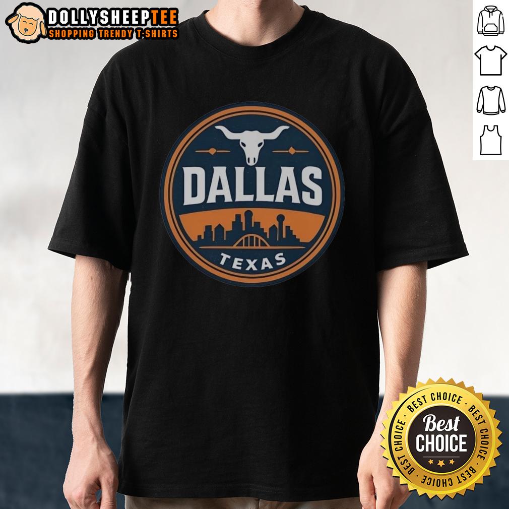 Funny Vintage Dallas Texas Western Skyline Retro Shirt