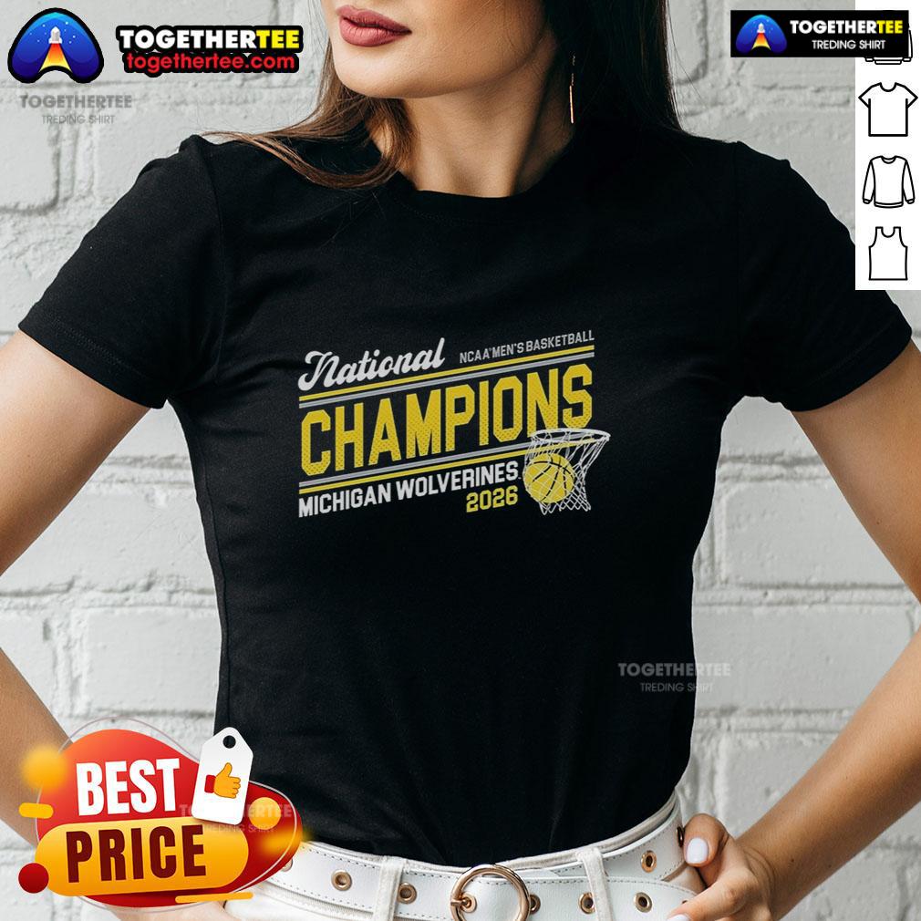 Top Michigan 2026 Basketball National Champions T-Shirt - Image 3
